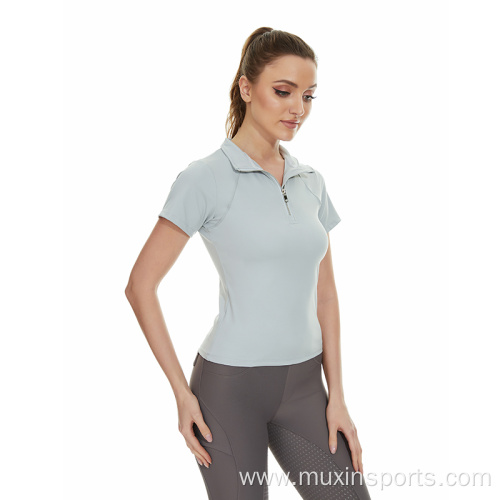 Women Horse Riding Base Layer Clothing Gray